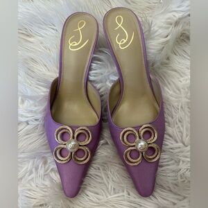 Sam Edelman BRIT LUSTER KITTEN HEEL MULE